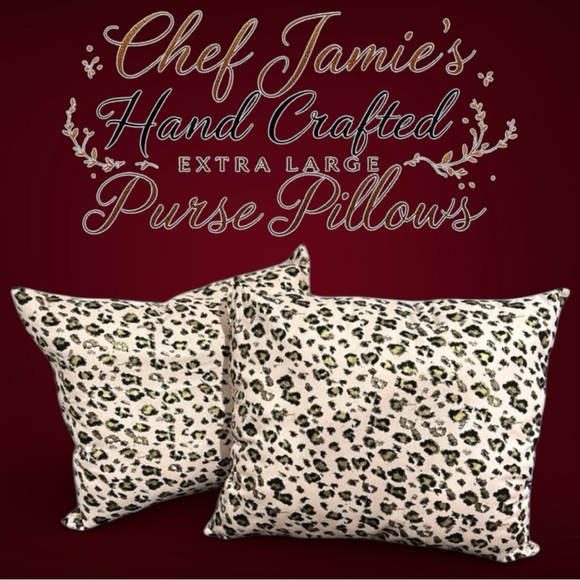 Hand Crafted Handbags - Purse Pillows Chef Jamie’s Hand Crafted Extra Large New set of 2 18x20 ish